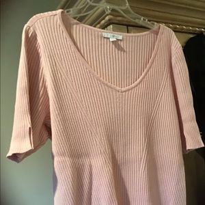 Wash and go light pink sweater